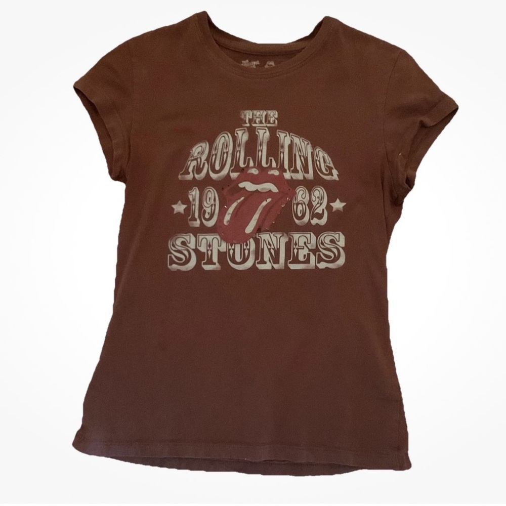 The Rolling Stones 1962 Brown T Shirt Distressed